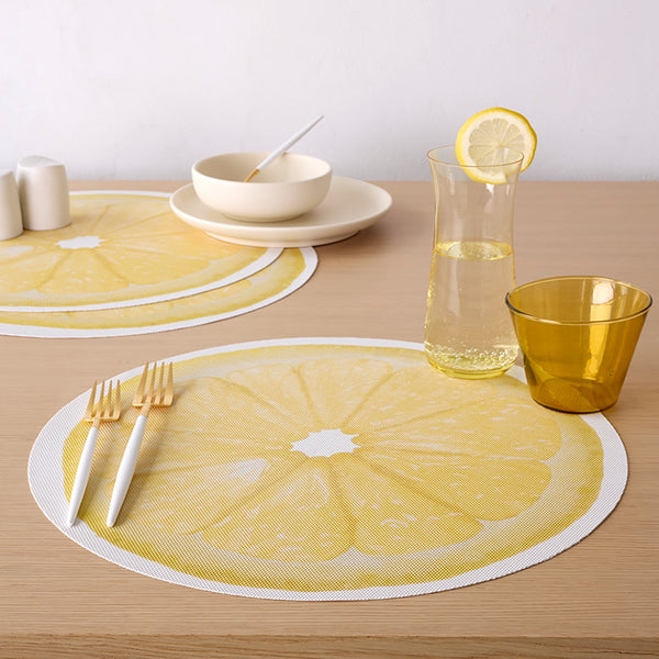 Chilewich Citrus Placemats - Lemon Placemats