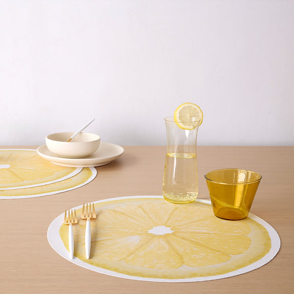 Chilewich Citrus Placemats - Lemon Placemats