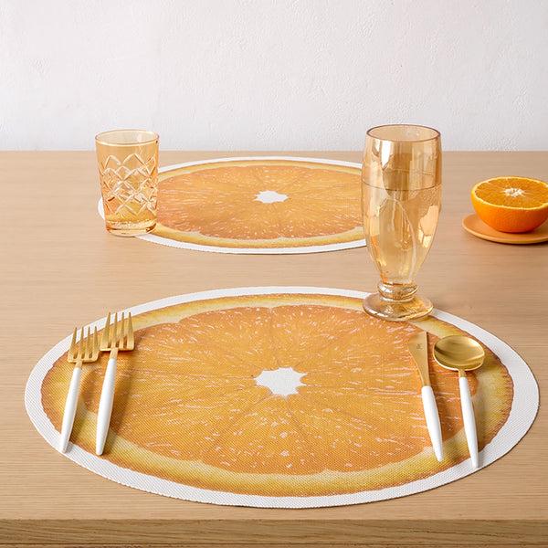 Chilewich Citrus Placemats - Orange Placemats