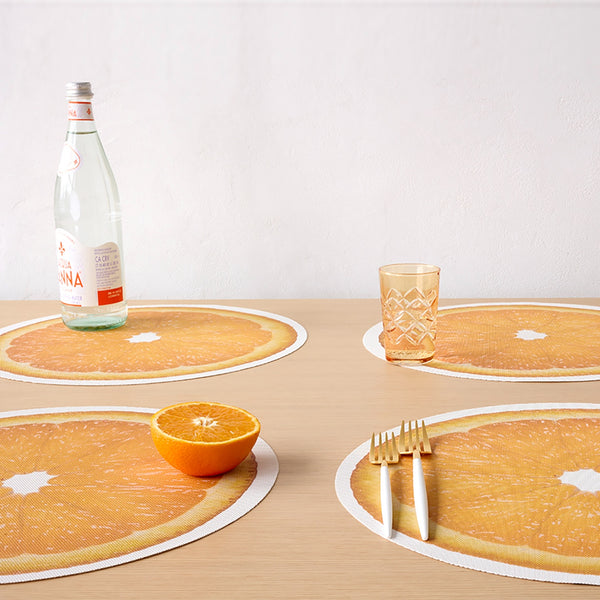 Chilewich Citrus Placemats - Orange Placemats