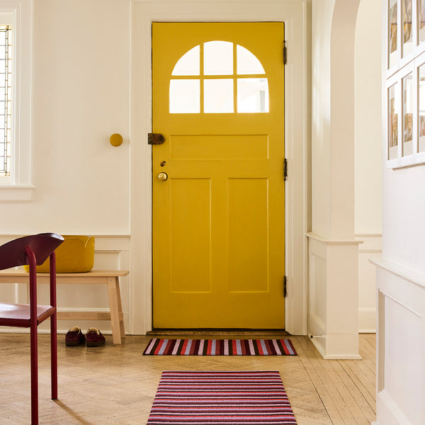 Chilewich Even Stripe Shag Mats Shag Mats Berry