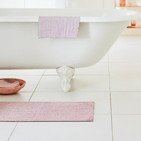 Chilewich Heathered Shag Mats Shag Mats Blush