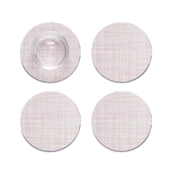 chilewich Mini Basketweave Coasters - Blush Coasters