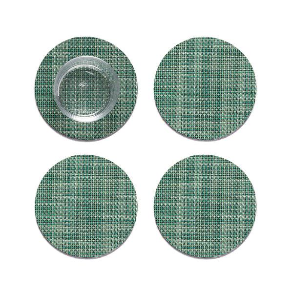 chilewich Mini Basketweave Coasters - Ivy Coasters