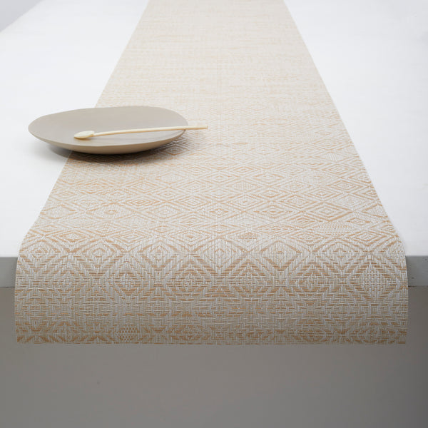 chilewich Mosaic Table Runners Table Runner Almond