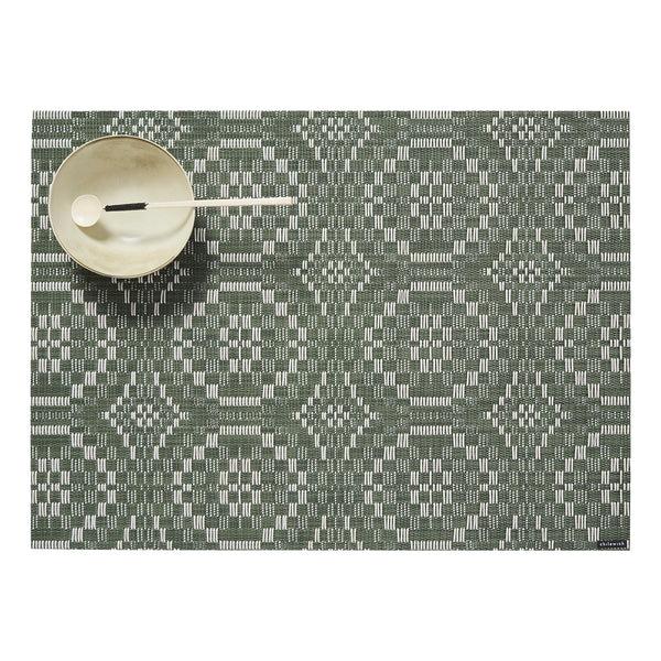 chilewich Overshot Placemats - Thyme Placemats Thyme