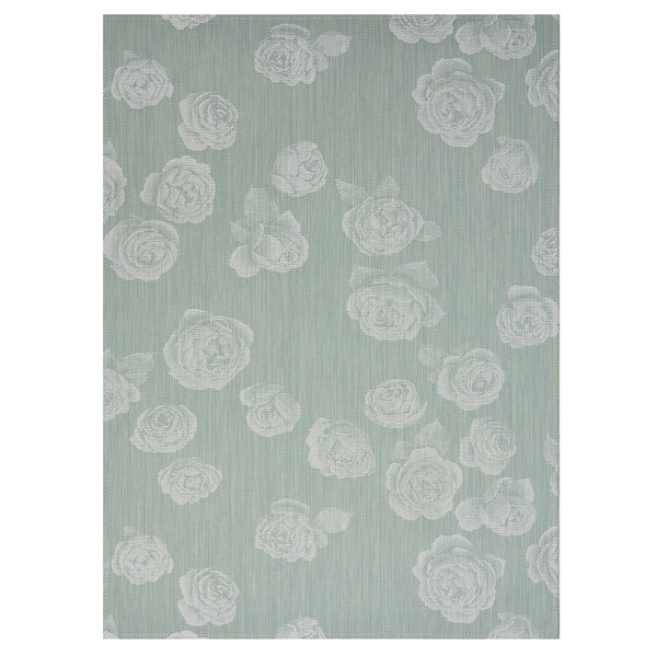 chilewich Rosette Rugs Woven Floor Mat Abalone