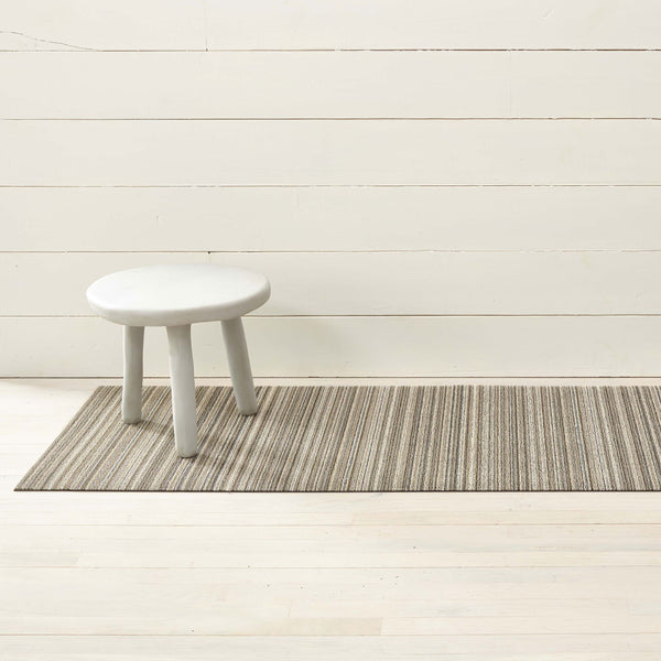 Chilewich Skinny Stripe Shag Mats Shag Mats Birch