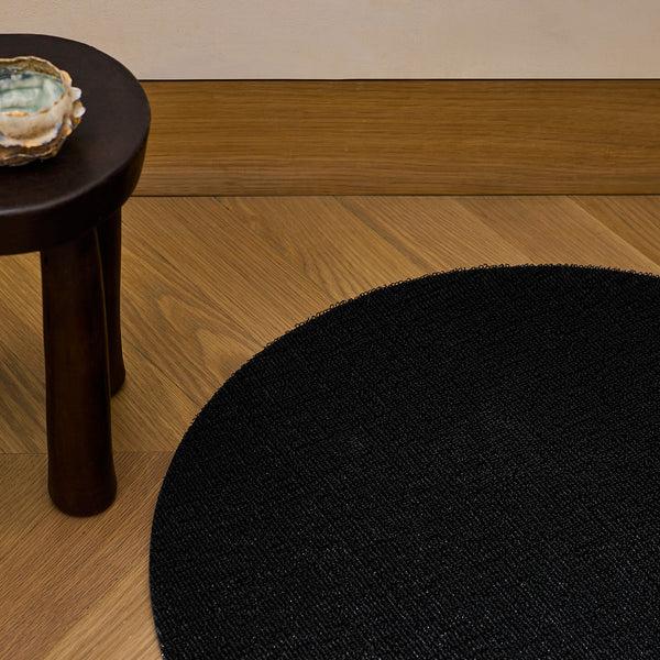 Chilewich Solid Shag Mats Shag Mats Black