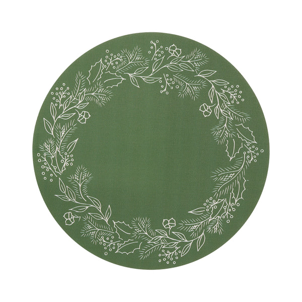Chilewich Wreath Placemats - Elm Placemats Elm