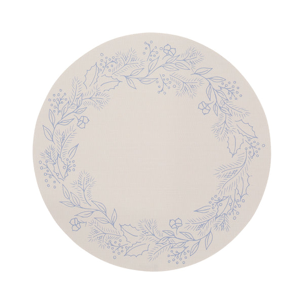 Chilewich Wreath Placemats - Frost Placemats Frost