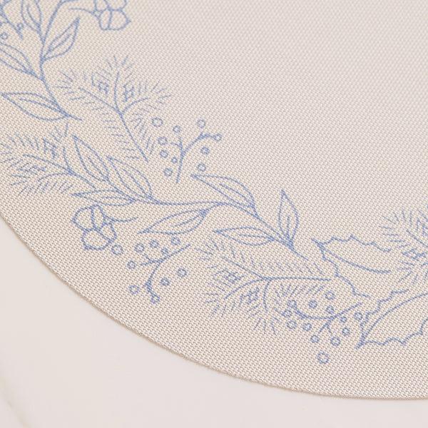 Chilewich Wreath Placemats - Frost Placemats Frost