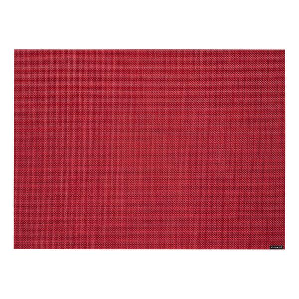 Chilewich Mini Basketweave Placemats - Scarlet Placemats Scarlet