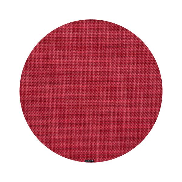 Chilewich Mini Basketweave Placemats - Scarlet Placemats Scarlet