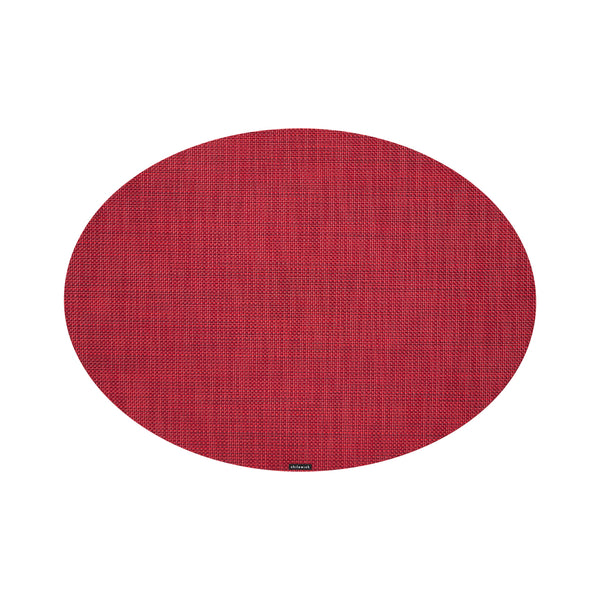 Chilewich Mini Basketweave Placemats - Scarlet Placemats Scarlet