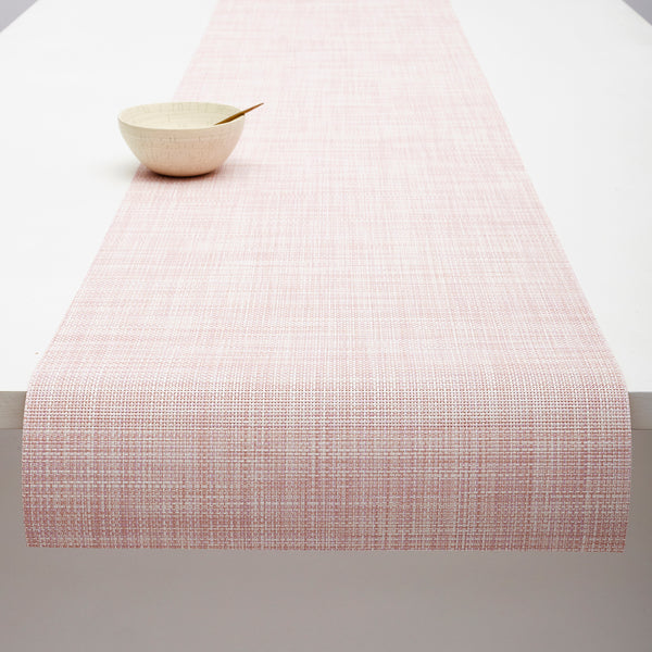 chilewich Mini Basketweave Table Runners - Blush Table Runners
