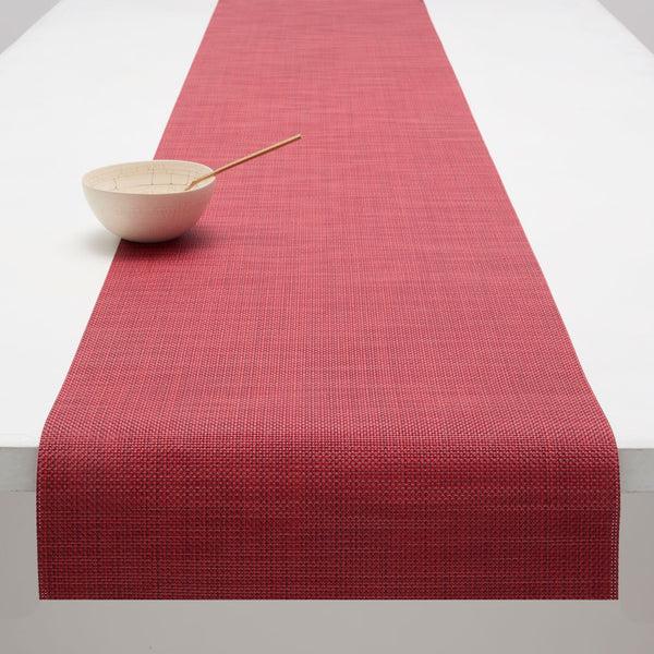 chilewich Mini Basketweave Table Runners - Scarlet Table Runners