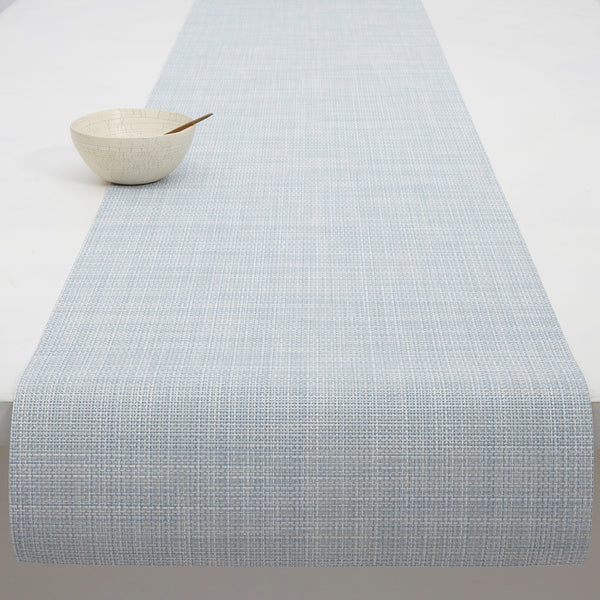 chilewich Mini Basketweave Table Runners - Sky Table Runners