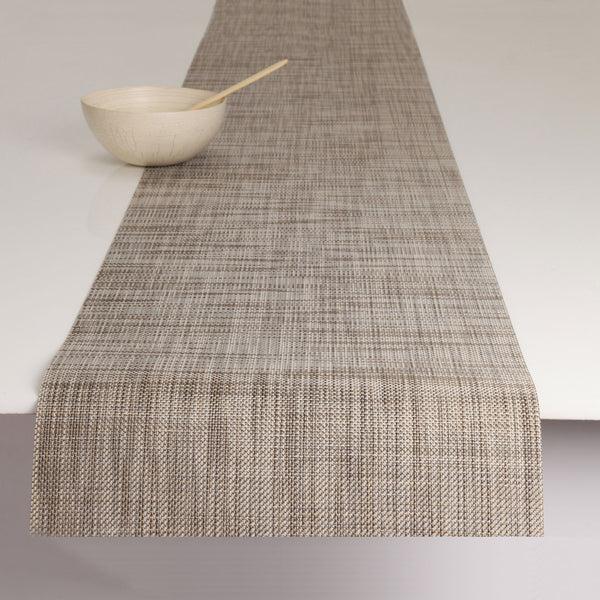 chilewich Mini Basketweave Table Runners - Soapstone Table Runners