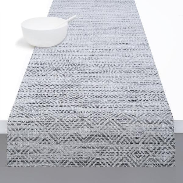 chilewich Mosaic Table Runners - White/Black Table Runners