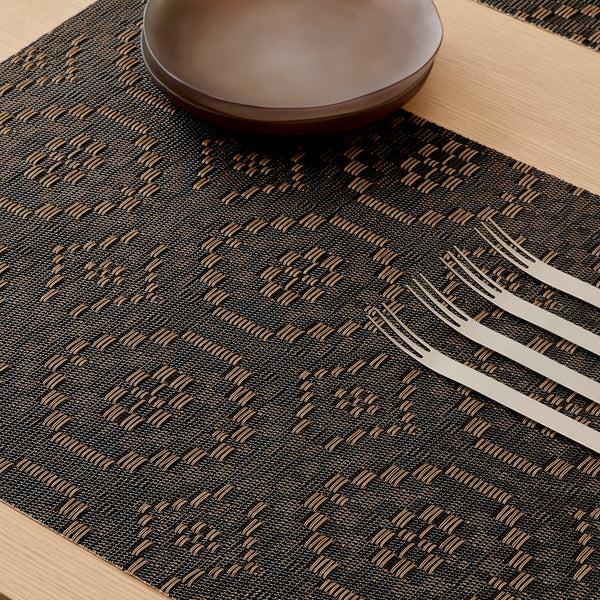 Chilewich Overshot Placemats - Tiger Eye Placemats Tiger Eye
