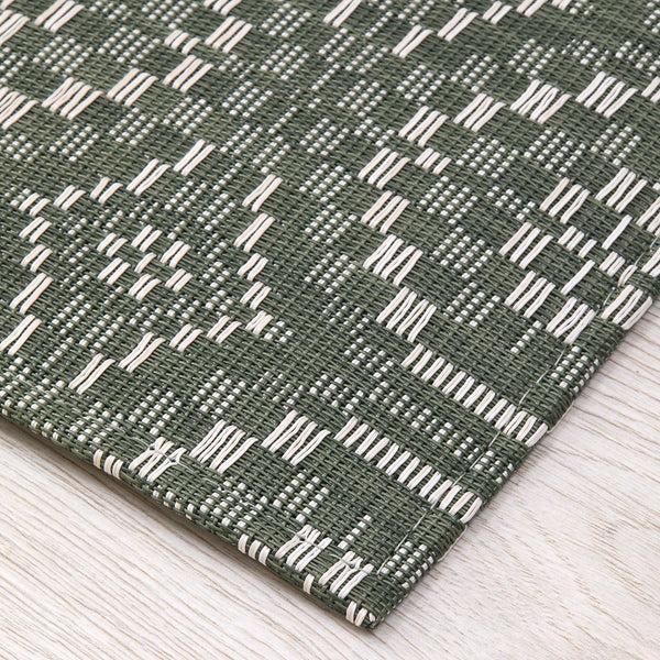 Chilewich Overshot Rugs - Thyme Woven Floor Mat Thyme