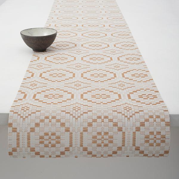 chilewich Overshot Table Runners - Butterscotch Table Runners