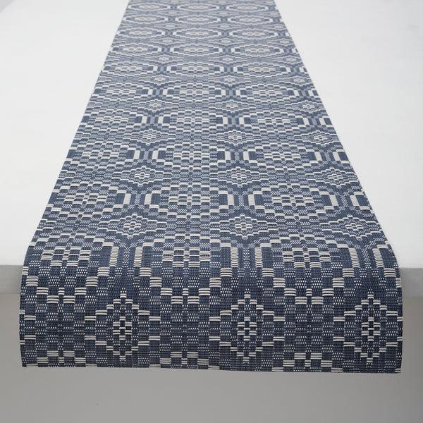 Chilewich Overshot Table Runners - Denim Table Runners