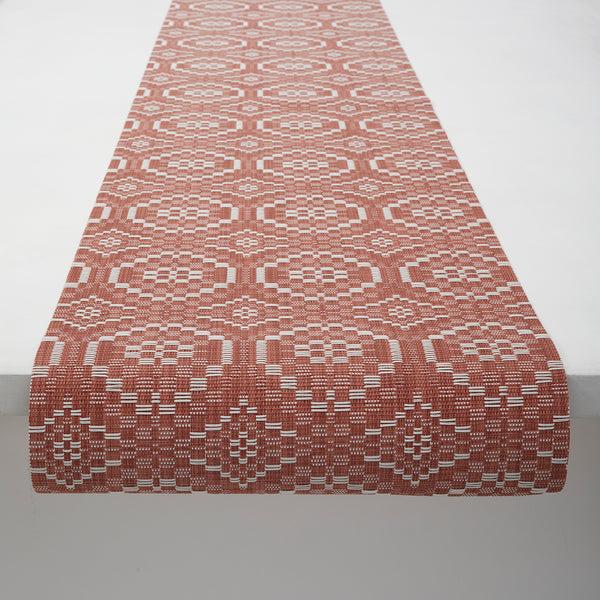 Chilewich Overshot Table Runners - Paprika Table Runners