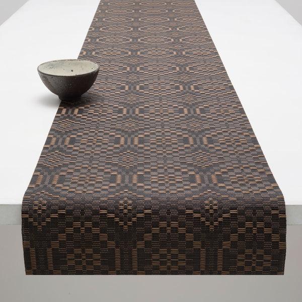 chilewich Overshot Table Runners - Tiger Eye Table Runners