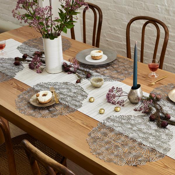 Chilewich Rib Weave Table Runners Table Runner Birch