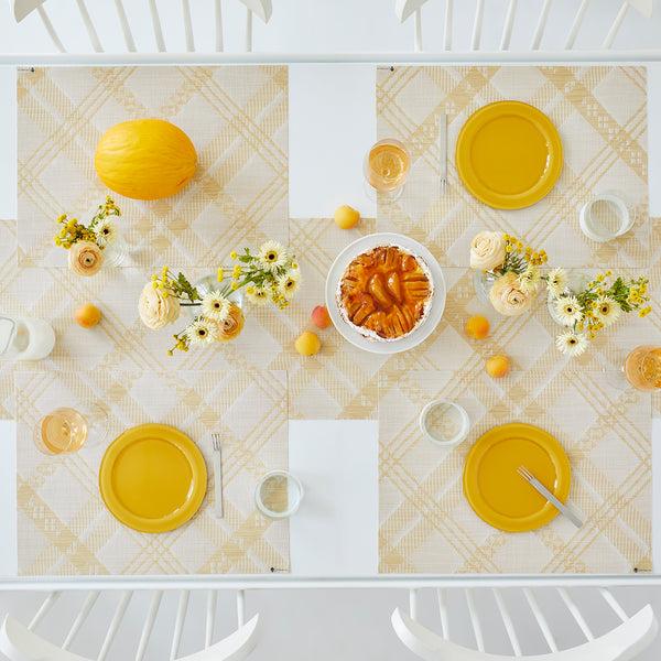 Chilewich Ribbons Table Runners - Wheat Table Runners