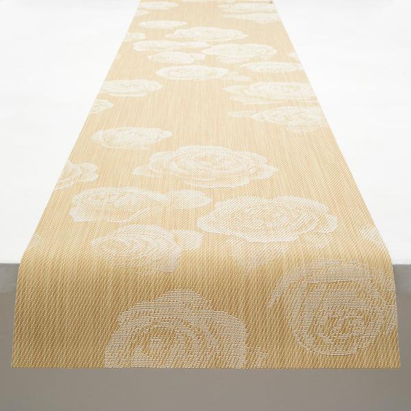 Chilewich Rosette Table Runners - Wheat Table Runners