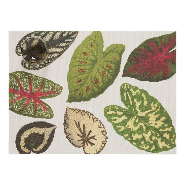 chilewich Scattered Leaves Placemats - Green Placemats Green