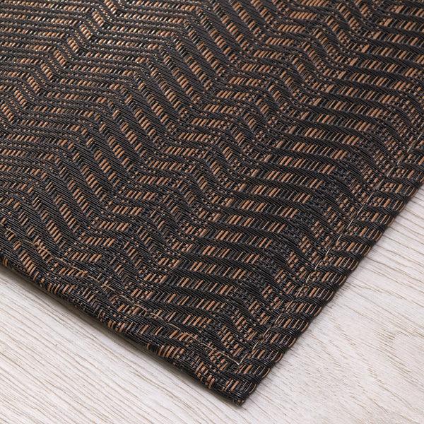 Chilewich Wave Rugs - Tiger Eye Woven Floor Mat Tiger Eye
