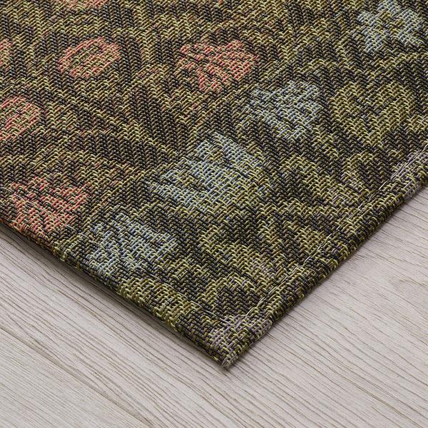 Chilewich William Morris Rugs Woven Floor Mat Dark Multi