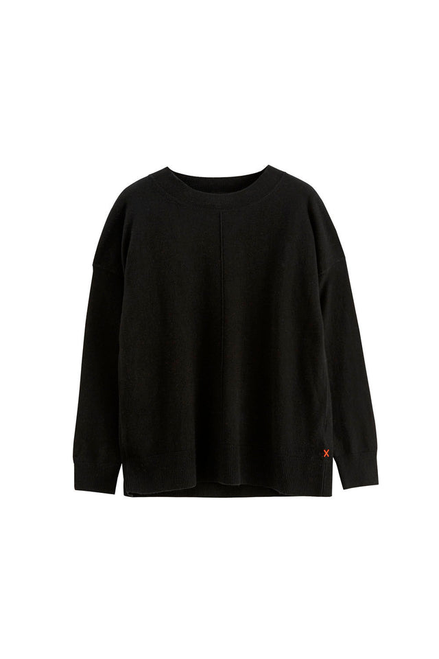 Chinti And Parker Black Wool-Cashmere Slouchy Sweater