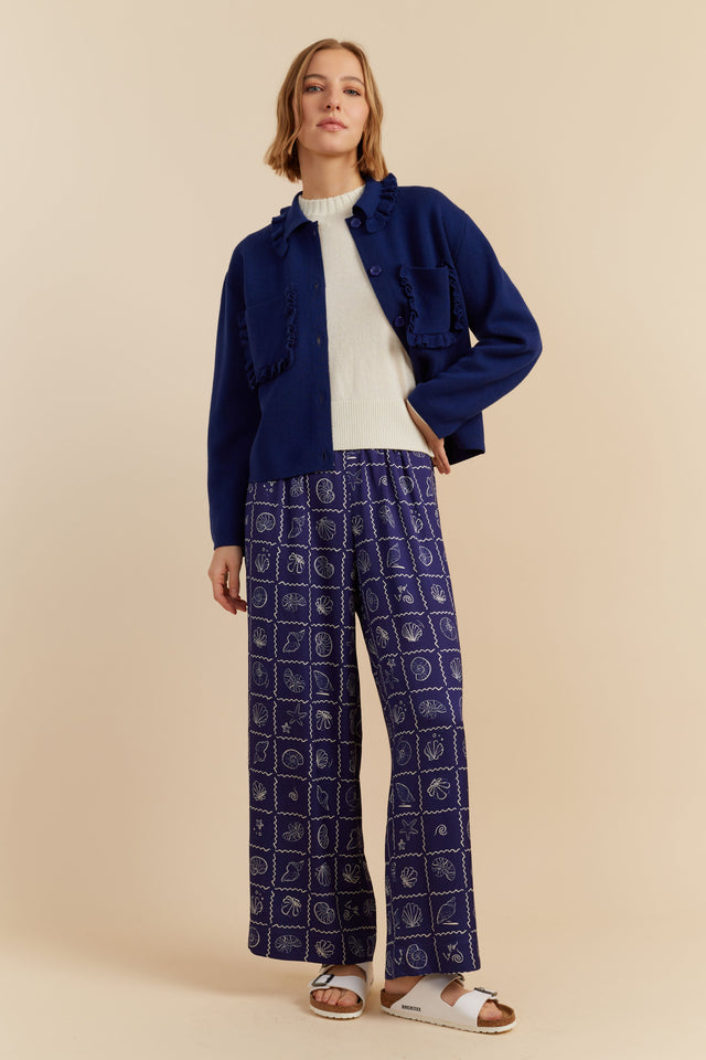 Chinti And Parker Blue Merino Sea Breeze Jacket