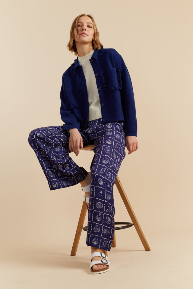 Chinti And Parker Blue Merino Sea Breeze Jacket