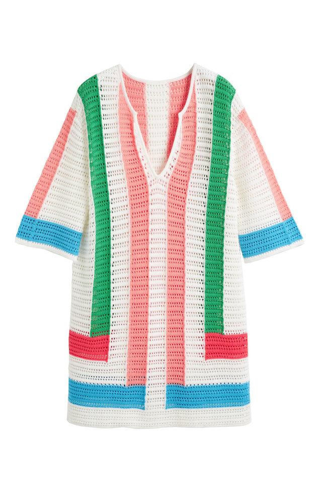 Chinti And Parker Cream Cotton Capri Dress