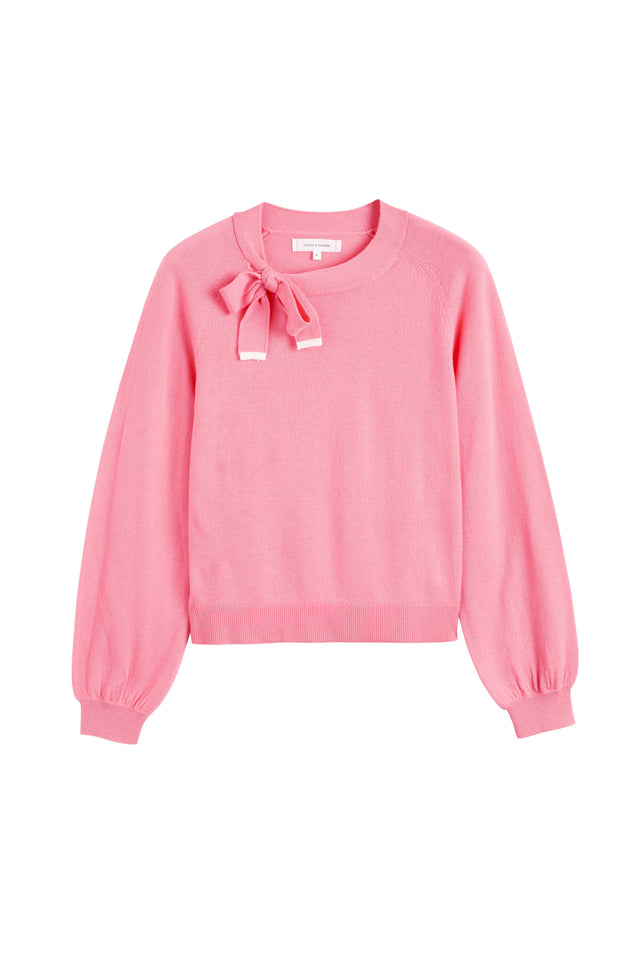 Chinti And Parker Pink Merino Sailors Knot Sweater