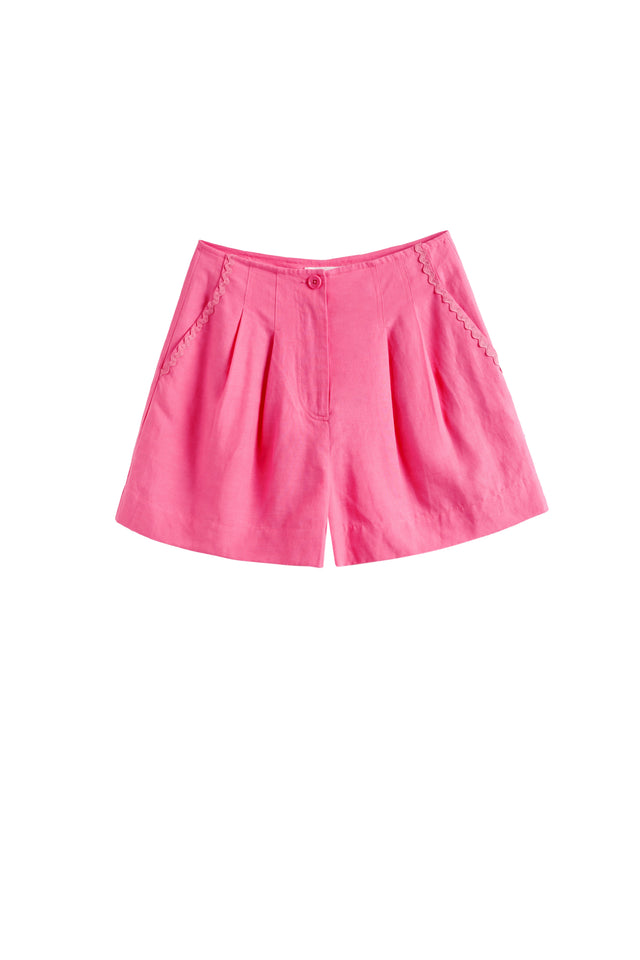 Chinti And Parker Rose Tencel-Linen Shorts