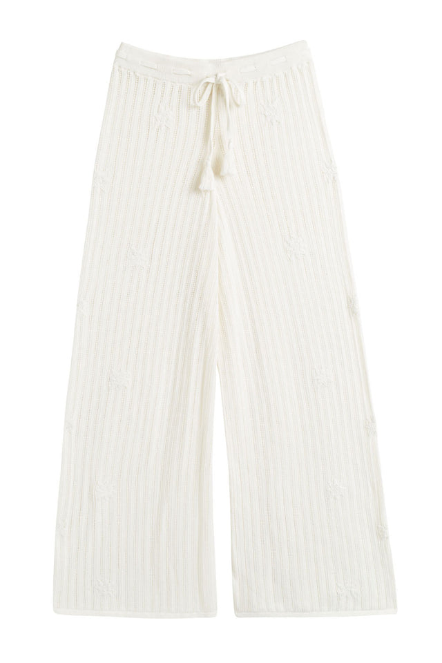 Chinti And Parker Cream Laura Whitmore Bohemian Trousers