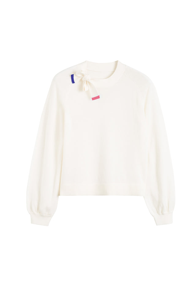 Chinti And Parker Cream Merino Sailors Knot Sweater