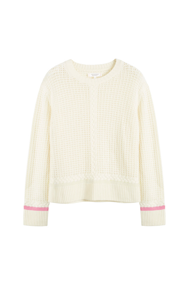 Chinti And Parker Cream Wool-Cashmere Penzance Sweater
