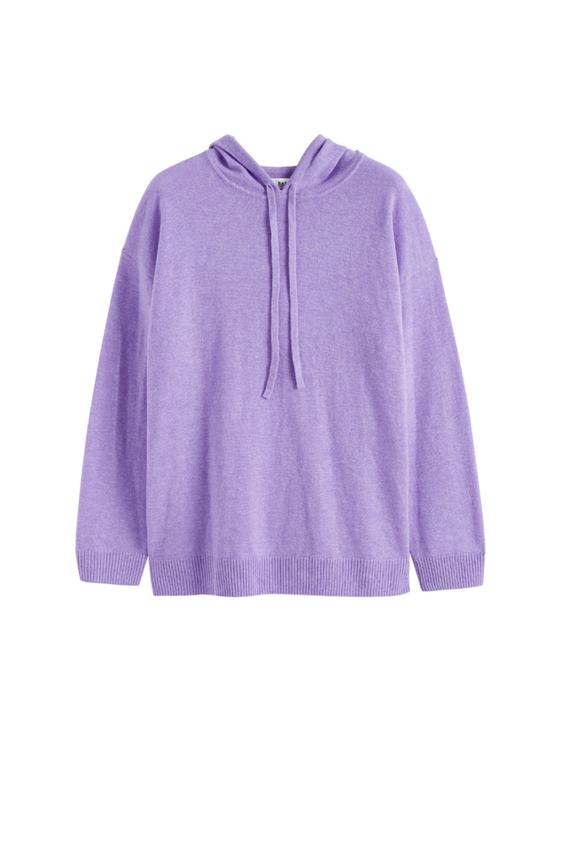 Chinti And Parker Lavender Wool-Cashmere Relaxed Hoodie