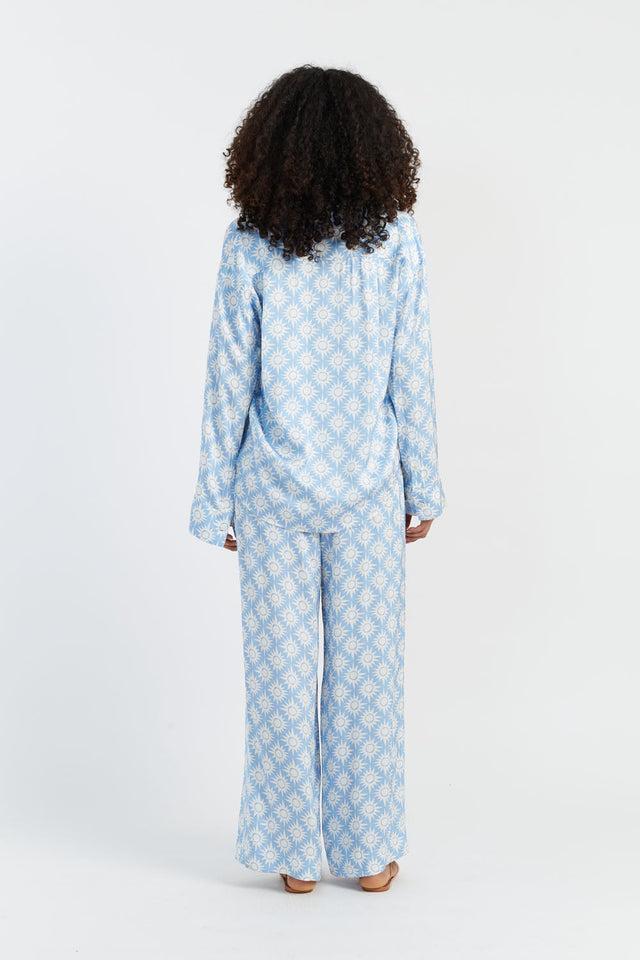 Chinti And Parker Sky-Blue Laura Whitmore Paradise Trousers