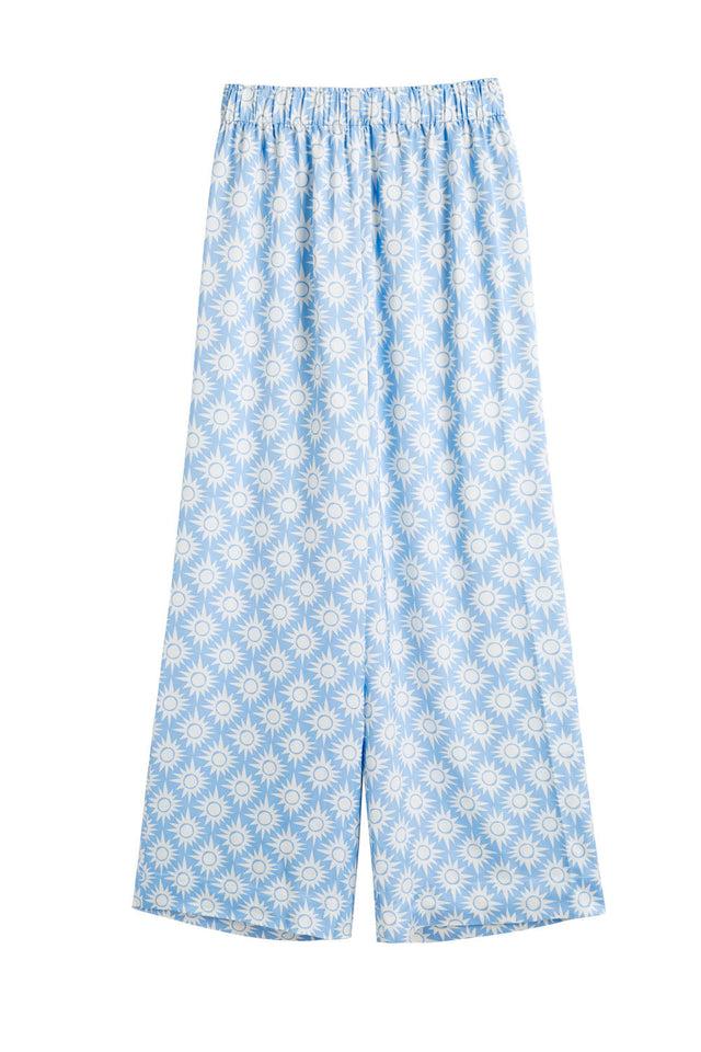 Chinti And Parker Sky-Blue Laura Whitmore Paradise Trousers