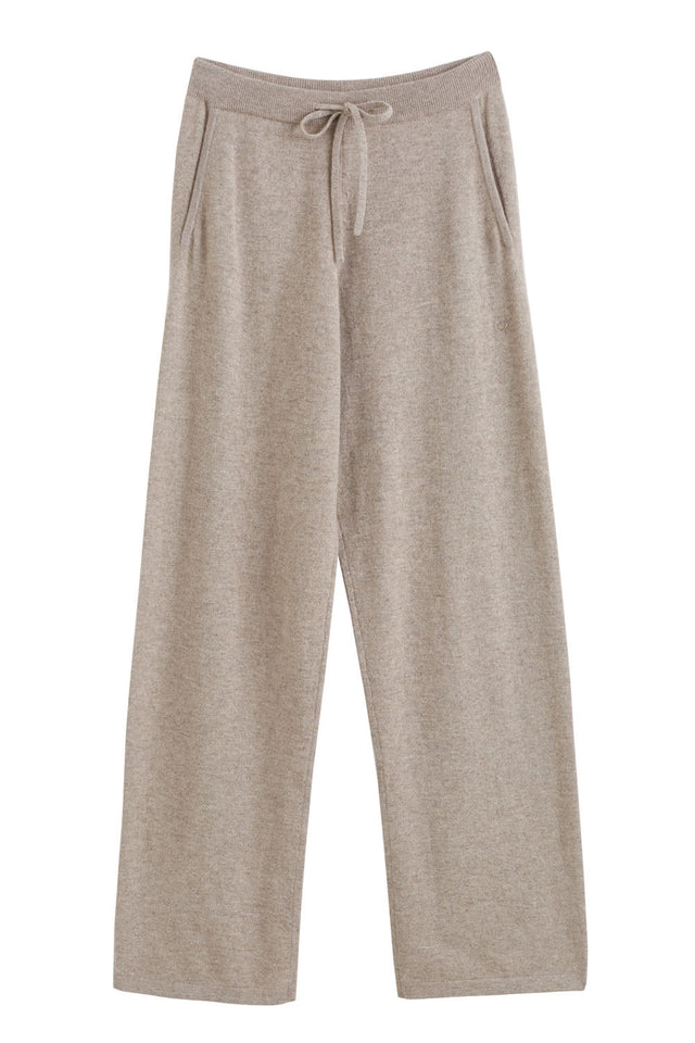 Chinti And Parker Soft-Truffle Cashmere Wide-Leg Pants