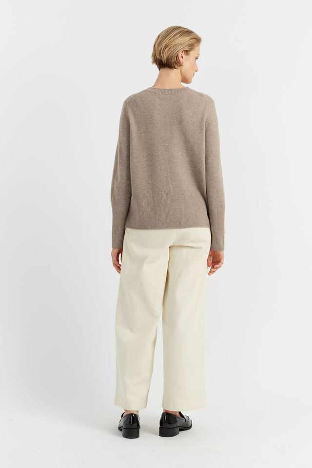 Chinti And Parker Soft-Truffle Pure Cashmere Boxy Sweater